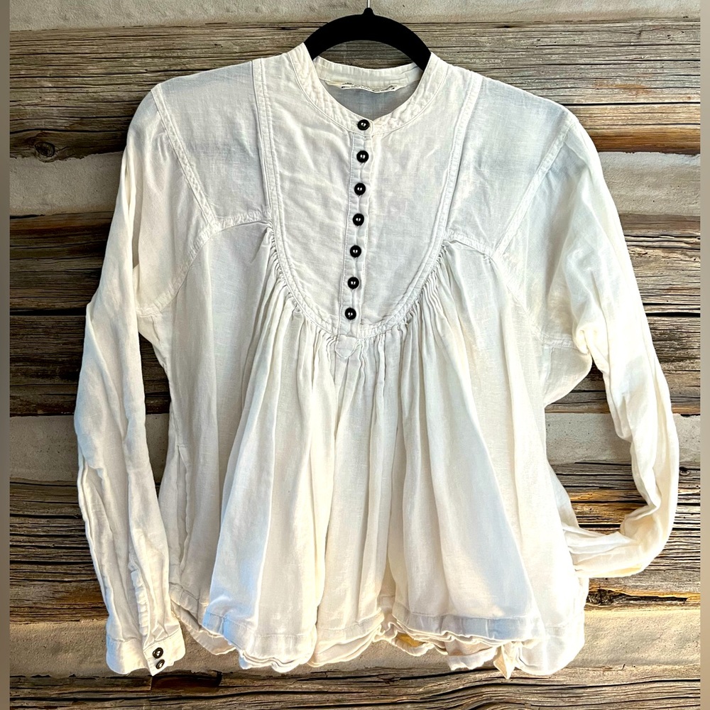 All Saints white blouse